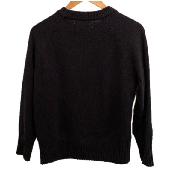 1901 by Nordstrom Black Crewneck Sweater - Picture 6 of 8